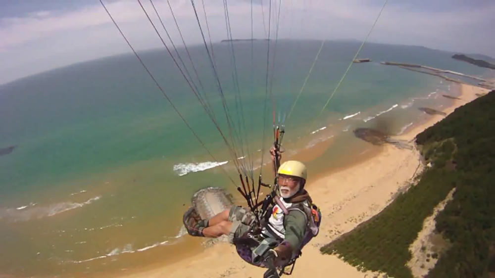 Topout paragliding