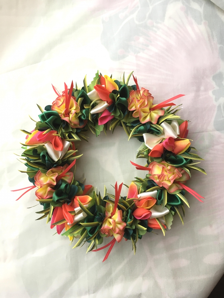 リボンレイ教室　Hawaiian craft m-nori.