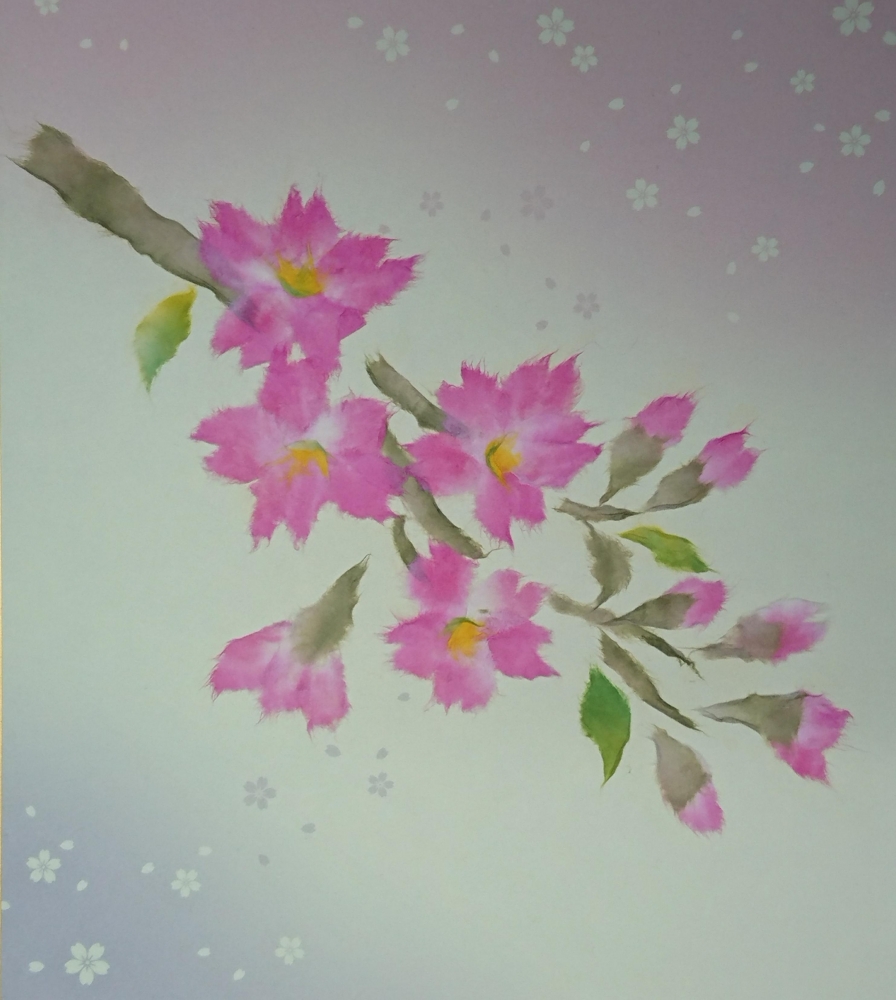 ハクビ和紙ちぎり絵学院北千住教室_3