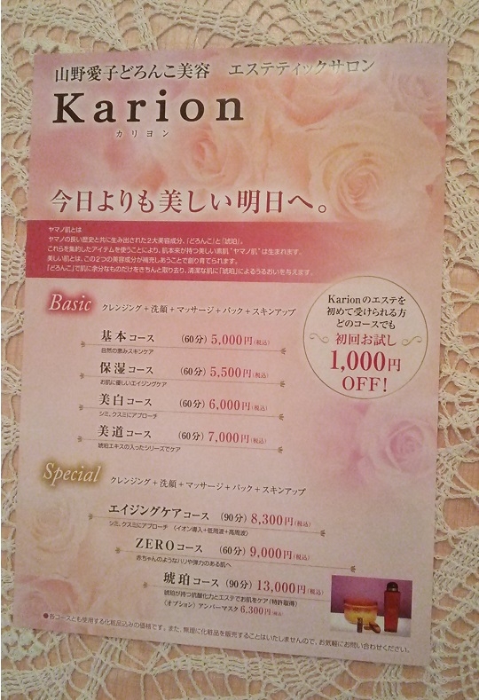 山野愛子どろんこ美容　クレスティサロン　Karion_2