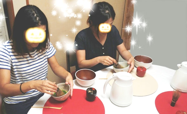 テーブルで行う茶道教室_3